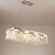 رخيصةأون ثريات كريستالية-ثريا LED 80 سم مصباح سقف كريستالي تصميم دائرة تصميم فريد من نوعه أضواء تركيب فلوش من الفولاذ المقاوم للصدأ LED طراز شمالي 110-240 فولت