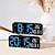 baratos Decoração de Parede-Despertador digital brilho ajustável relógio de parede relógio de mesa com display de temperatura para escritório sala de estar prateleira