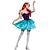 abordables Disfraces de mujer-Vestidos Traje de cosplay Princesa Disfraz Sexy Adulto Mujer Carnaval Mardi Gras Fiesta Rendimiento Disfraces fáciles de Halloween Disfrazarse