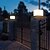 abordables appliques murales extérieures-Appliques murales extérieures LED blanc chaud 20/25/30/40 cm poteau de jardin lumière de patio lampe de pilier carré extérieur simplicité ip54 lampes de pilier de cour de jardin étanches 3000k