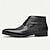 cheap Dress Boots-Men&#039;s Crocodile Pattern Leather Dress Boots - Stylish Formal Footwear for Business and Special Occasions