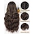 cheap Party Wigs-Brown Wig with Bangs for Women Long Wavy Hair Wig Brown Highlight Wig Curly Wavy Synthetic Wigs for Girls Daily Party Use Halloween Wigs