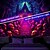 cheap Halloween Wall Tapestries-Halloween Decorations Haunted Castle Blacklight Tapestry UV Reactive Glow in the Dark Misty Hanging Tapestry Wall Art Mural for Living Room Bedroom