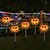preiswerte Halloween im Freien-5 Stück Solar-Halloween-Rasenlichter für den Außenbereich, wasserdicht, Kürbis-Schädel-Scheinwerfer, Villa, Hof, Gehweg, Garten, Landschaftslampe im Freien, Halloween-Party, gruseliges Nachtlicht