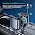 voordelige Auto-oplader-intrekbare autoladeradapter met type-c snoer bliksem 2 usb-poorten autoadapter met spanningsweergave pd 45w
