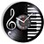cheap Wall Accents-Wall Clock Kitchen Clocks Music Notes Piano Keyboard Vinyl Record Wall Clock Modern Design