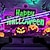 billiga halloween väggtapeter-halloween dekorationer pumpa blacklight gobeläng uv reaktivt sken i mörkret skog trippy berg dimmig kyrkogård spöke hängande gobeläng väggkonst väggmålning för vardagsrum sovrum
