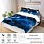 economico Set copripiumino-set copripiumino in 3 pezzi Galaxy Starry Sky Planet per la camera degli ospiti della camera da letto dell&#039;hotel, set confortevole di biancheria da letto
