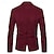 economico Blazer Classici da Uomo-Per uomo Blazer Affari Cocktail party Ricevimento di matrimonio Moda Casual Primavera &amp; Autunno Velluto a coste Semplice Tasca Bottoni Confortevole Monopetto Giacca Borgogna Blu marino Kaki