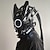 levne Novinky-kyberpunková maska maska kulaté světlo křídlo cop music festival led light mask cosplay
