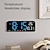 baratos Decoração de Parede-Despertador digital brilho ajustável relógio de parede relógio de mesa com display de temperatura para escritório sala de estar prateleira