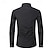 baratos camisas masculinas não de ferro-Homens Camisa Social Saia camisa de botão Tecido Casamento Festa Preto Branco Amarelo Azul Manga Longa Lapela Primavera &amp; Outono Roupa