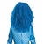 abordables Perruques de personnages de films-Perruques de cosplay Bleu Afro Bouclé Cheveux synthétiques Mi-long Perruques Femmes / Fille Perruques Pour la fête