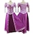 voordelige Meisjeskostuums-Raponsje Prinses Jurken Cosplay kostuum Cosplay Film cosplay for Dames Voor meisjes Kinderen Volwassenen Carnaval Maskerade Evenement / Feest Maskerade Vrijgezellenfeest