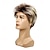 رخيصةأون باروكات الحفلات-80er Jahre Herrenperücke blonde kurze Perücke synthetische Cosplay-Kostüme Halloween-Perücken für Faschingskleidung