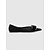 economico Ballerine da donna-ballerine nere a punta da donna con fiocco - eleganti ballerine decorate con strass per lavoro, feste e abbigliamento casual