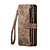 cheap Samsung Cases-Phone Case For Samsung Galaxy Z Fold 6 Z Fold 5 Z Fold 4 Z Fold 3 Wallet Case Zipper with Pen Slot Holder Matte Frosted Retro