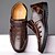 economico Sandali eleganti-sandali da uomo in crosta marrone con cinturino in velcro e design traspirante per il comfort estivo