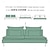 economico Copridivano-Copridivano per 3 posti in cotone al 100% di colore uniforme foderine in cotone trapuntato set da 8 pezzi per futon