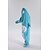 halpa parien halloween-asut-Lasten Aikuisten Eläin Ryhmäpuku Onesie-asu Karnevaali puku Hai Piirretty Delfiini Pyjamahaalarit Kigurumi Pyjama Viehätys Hauska puku varten Miehet ja naiset Pojat ja tytöt Karnevaali Sarjakuva