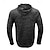 economico magliette di base-Per uomo Maglietta Camicia a Maniche Lunghe Manica Lunga Felpa con Cappuccio Estate Tinta unica Quotidiano Hawaiano Bottoni Con cappuccio All&#039;aperto Streetwear Casual Blu chiaro Esercito verde Grigio
