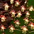 economico Striscie luci ad energia solare-4m 40led solare ciliegio fiore fungo nocciola filo di rame luci stringa esterna impermeabile natale ringraziamento giardino festa balcone decorazione casa