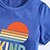 billige Drengs 3D Vision &amp; Geometri-100 % bomuld Børn Drenge Hvid Blå hænder Breve T-shirt Toppe Rund hals Kortærmet Afslappet Dagligdagstøj Ferierejse Mode Sport Trykt mønster Sommer