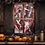 halpa Seinäkuvakudokset-halloween-ikkunan kansikoristeet, kangas verinen käsi kammottava halloween-verho kauhuelokuva juliste ikkunan oven peitekoriste kummitustaloon, pelottava halloween-ikkuna tarttuu tarroja sisätiloihin
