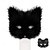 abordables Accesorios para el peinado del cabello-Máscara de media cara con forma de zorro para carnaval, máscara de imitación de pelo de gato sexy, accesorios para disfraz de cosplay para fiesta de carnaval de Navidad