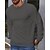 abordables Sudaderas Básicas_-Hombre Sudadera Sudadera con estampado de gofres Negro Gris Oscuro Beige Cuello Barco Plano Estriado Con Texturas Textura de punto Deporte Diario Festivos Poliéster Ropa de calle Básico Casual