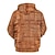 abordables Motif 3D-Homme Sweat à capuche Sweats à capuche Sweatshirt Mode Quotidien manche longue À capuche Vacances Vêtements de rue Bordeaux Impression Hiver Printemps &amp; Automne Designer