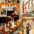 billiga Halloween Utomhus-tacksägelse lönnlöv ljusslingor 10/20/40 led kranslampor batteri / usb-driven halloween jul bröllopsfest semester trädgård balkong dekoration