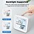 cheap Home Appliances-Thermometer Hygrometer Smart Thermometer for Home LCD Backlight with Detachable Stand Digital Temperature Humidity Sensor Real-time Monitoring Recordin ZigBee WiFi
