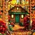billiga Halloween Utomhus-solcellsdrivna konstgjorda lönnlöv krans ljusslingor 6,5 m 30 leds tacksägelse halloween höstlöv dekoration utomhus inomhus trädgård uteplats öppen spis för semester atmosfär belysning