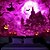 cheap Halloween Wall Tapestries-Halloween Decorations Blacklight Tapestry UV Reactive Glow in the Dark Glow Party Haunted House Psychedelic Trippy Misty Hanging Tapestry Wall Art Mural for Living Room Bedroom Witch Pumpkin