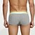 abordables Bóxer de hombre-Hombre 1 pc Boxer Boxers 90% algodón Transpirable Suave Cómodo Bloque de color Letra Tiro Medio Negro Blanco