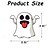 abordables Suministros para fiestas y eventos-Lindas pegatinas de fantasmas de Halloween para coches, vinilo impermeable, cara divertida, mirones de Halloween, decoraciones divertidas para parabrisas de coches, calcomanías para ventanas