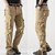 cheap Cargo Pants-Men's Cargo Pants Trousers Tactical Pants Buttons Multi Pocket Plain Wearable Daily Outdoor Camping &amp; Hiking Fashion Classic Dark Khaki Grass Green