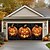billige Halloween garage dør dække-halloween dørdekorationer udendørs halloween garagedør dæksel jack o lanterne banner græskar skelet udenfor stor kulisse dekoration til ferie udendørs garagedør hjem vægdekorationer