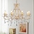 billiga Ljusdesign-led ljuskrona varmvit 6/8-ljus 60cm/80cm lyx europeisk kristall unik design ljuskrona fransk retro e12/e14 för sovrum matsal 110-240v
