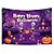 billige halloween veggtepper-halloween dekorasjoner blacklight billedvev uv reaktiv glød i mørket glød fest hodeskaller psykedelisk trippy tåkete hengende billedvev veggkunst veggmaleri for stue soverom gresskar
