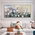 cheap Floral/Botanical Paintings-Mintura Handmade Flower Landscape Oil Paintings On Canvas Wall Art Decoration Modern Abstract Picture For Home Decor Rolled Frameless Unstretched Painting