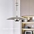 baratos Luzes pendentes-pendente de led branco quente 30/40/50cm lustre de polia industrial com estilo country retrô ajustável e lâmpada de fio retrátil para iluminação interna e iluminação de teto residencial e26/e27