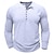 preiswerte Lässiges Henley-T-Shirt-Herren Henley Hemd T-Shirt Langarmshirt Langarm Einfarbig Mode Täglich Knöpfe Henley Lässig Outdoor Sommer Dunkelgrau Meerblau Henley T-Shirt