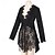 preiswerte Oberteile-Punk &amp; Gothic Kleid Spitze Einfarbig Damen Halloween Karneval Party / Abend Erwachsene Kleid