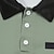 preiswerte Klassisches Poloshirt für Herren-Herren Golfhemd Golfpolo Arbeit Casual Kargen Langarm Basic Modern Streifen Taste Tasche Frühling &amp; Herbst Regular Fit Kürbis Rosa Rote Grün Khaki Grau Golfhemd