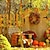billiga Halloween Utomhus-solcellsdrivna konstgjorda lönnlöv krans ljusslingor 6,5 m 30 leds tacksägelse halloween höstlöv dekoration utomhus inomhus trädgård uteplats öppen spis för semester atmosfär belysning