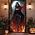 ieftine Coperți de ușă de Halloween-decorațiuni pentru uși de halloween huse de uși de halloween tapiserie pentru ușă de moarte tapiserie perdea de ușă decorațiuni de fundal banner de ușă pentru ușa din față petrecere de vacanță la