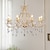 billiga Ljusdesign-led ljuskrona varmvit 6/8-ljus 60cm/80cm lyx europeisk kristall unik design ljuskrona fransk retro e12/e14 för sovrum matsal 110-240v