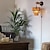 economico Luci da parete-Lampada da parete in rattan a 3 livelli con cavo di alimentazione, applique da parete in rattan boho deco, applique da parete interna con spina per camera da letto comodino sala da pranzo soggiorno